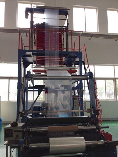 Plastic film blowing machine